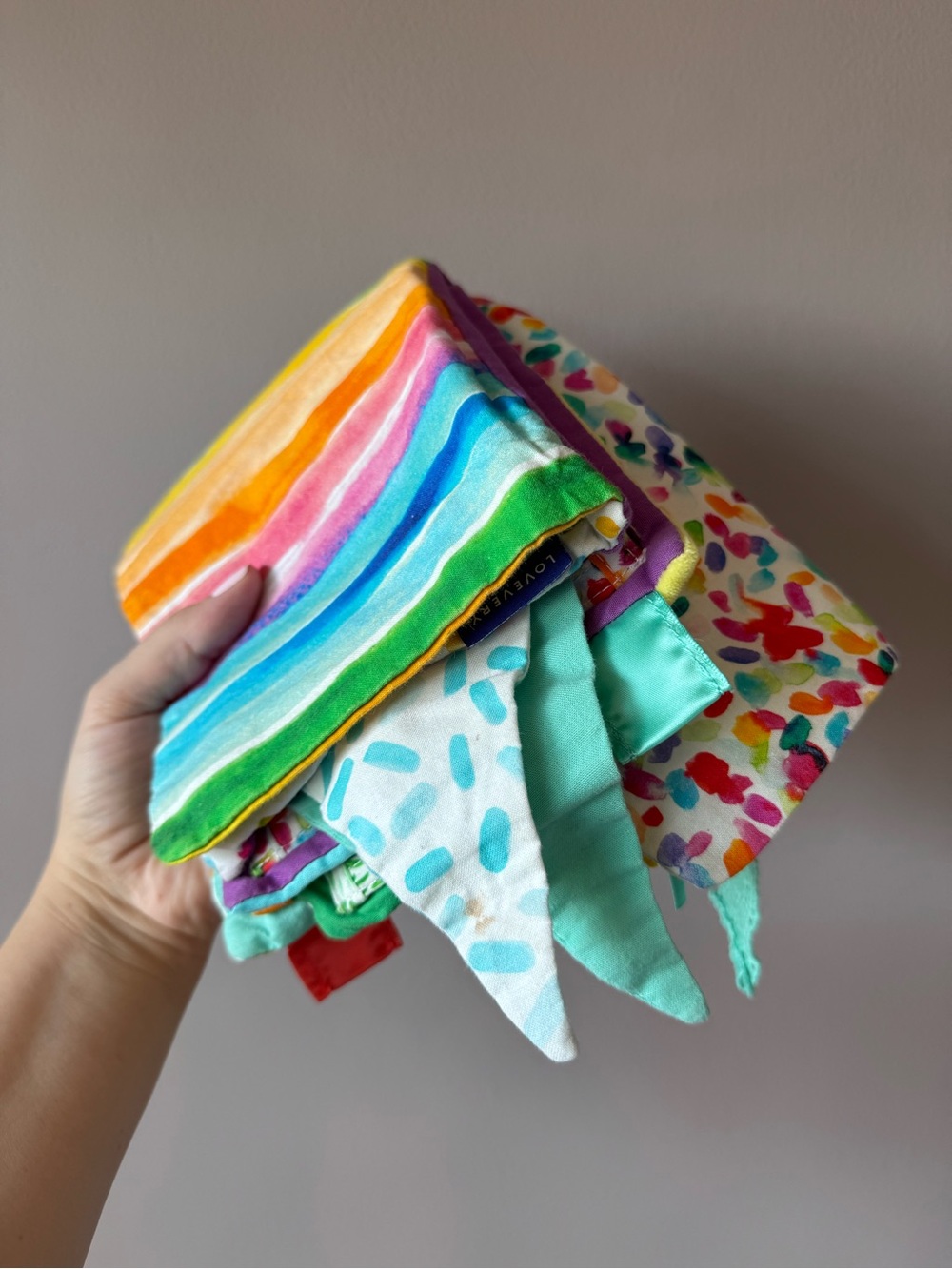 Lovevery Soft Sensory Colorful Book Toy from Charmer Kit Book ONLY